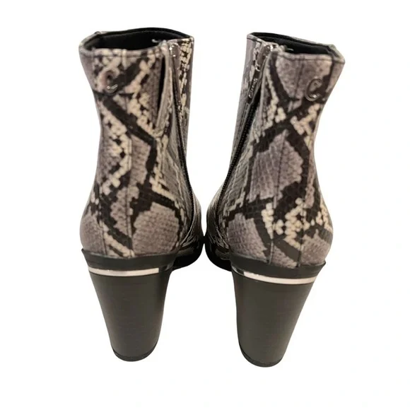 Women’s CIRCUS By SAM EDELMAN Snakeskin Heeled Boots Booties - Picture 5 of 8